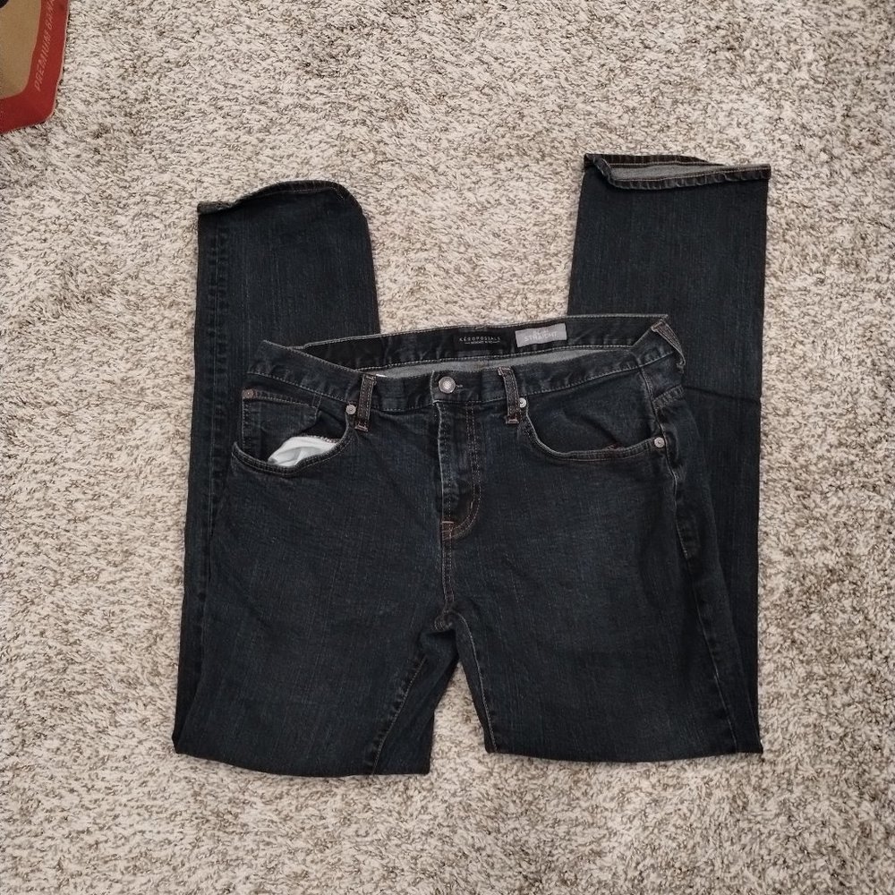 Aeropostale Slim Straight Dark Wash Jeans Size 33/32